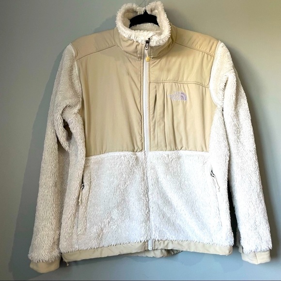 The North Face Jackets & Blazers - The North face summit series sherpa fleece zip up beige jacket size small